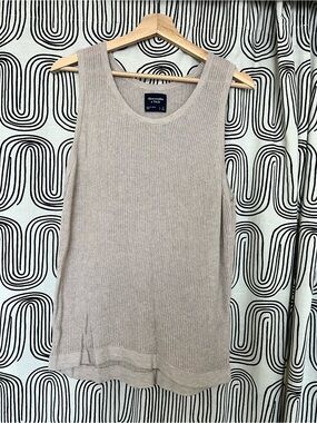 Abercrombie & Fitch Men’s Beige Knit Tank Top